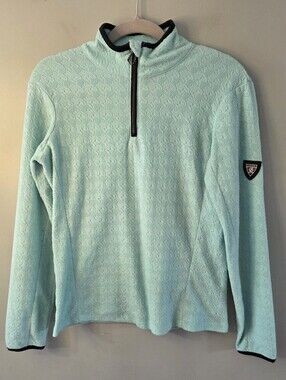 Dare 2B Womens Jacket Activewear Green 1/4 Zip Long Sleeve Pullover USA Size 6